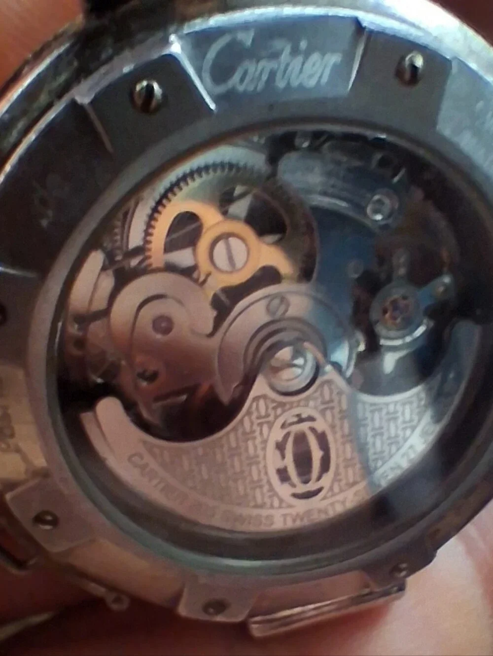 Authentic Pasha Cartier Skeleton Style Watch 2111 Series